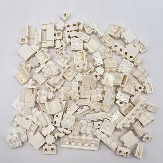 LEGO White Mixed SNOT Pieces Approx. 90g