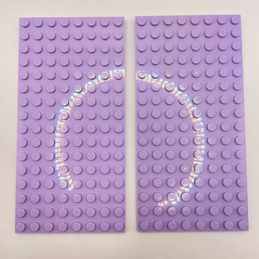 LEGO 8x16 Plates, Lavender, 2 Pieces,