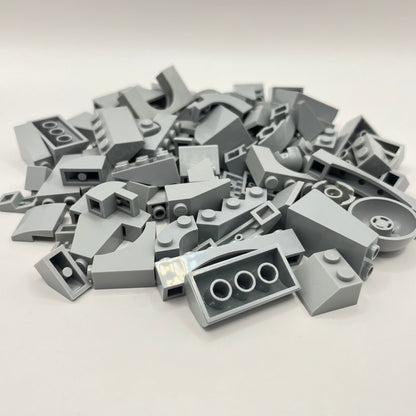 LEGO Light Bluish Grey, Slopes and Arches, Approx. 90g