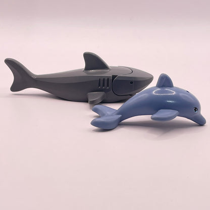 LEGO Shark, Dolphin, Water Animals, (Set of 2)