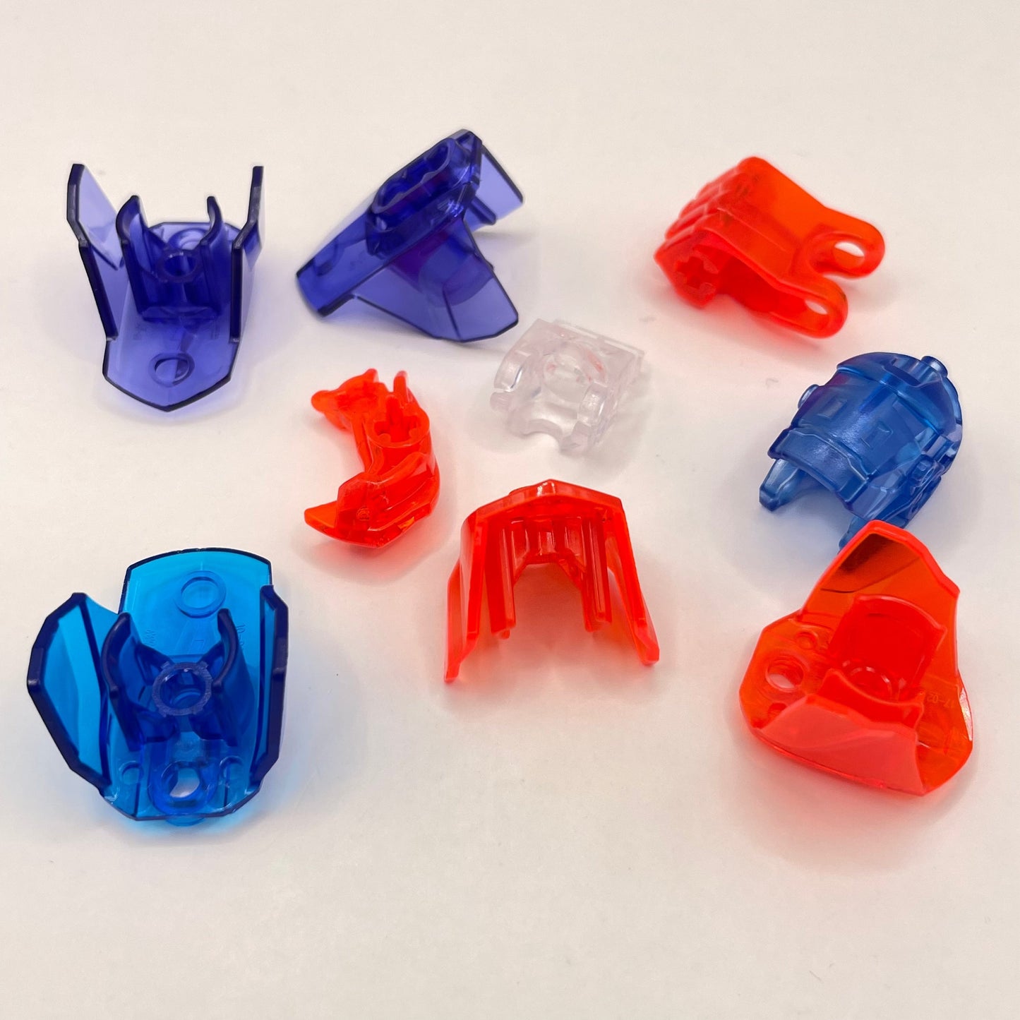 LEGO Bionicle Pieces, Transparent, 9 Pieces