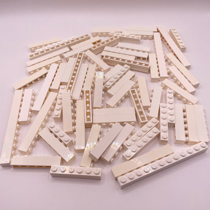 LEGO Brick, 1x Wide, White, Approx. 170g