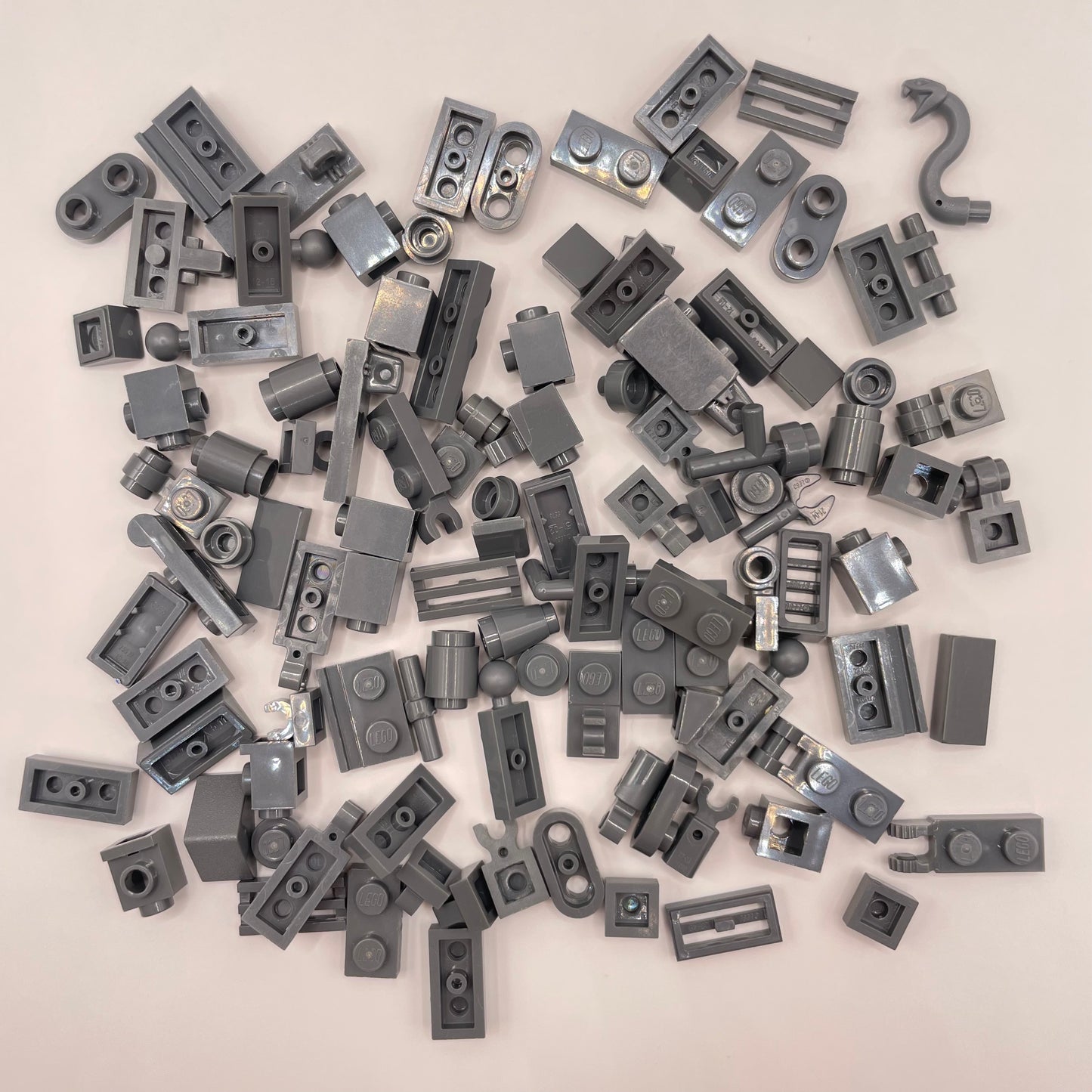 LEGO Greebling, Dark Bluish Grey, 100 Pieces