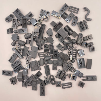 LEGO Greebling, Dark Bluish Grey, 100 Pieces
