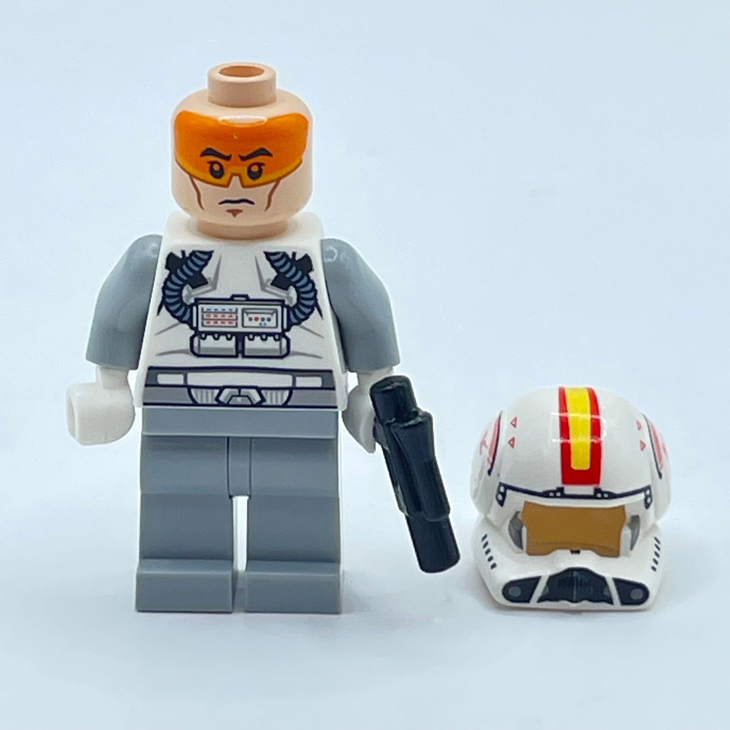 LEGO Clone Trooper Pilot with Weapon, Phase 2, Star Wars, Minifigure (sw0608)