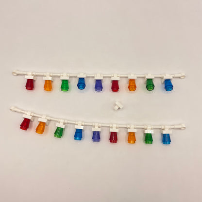 LEGO Rainbow Christmas Light Cord, Mixed Colours, 38 Pieces