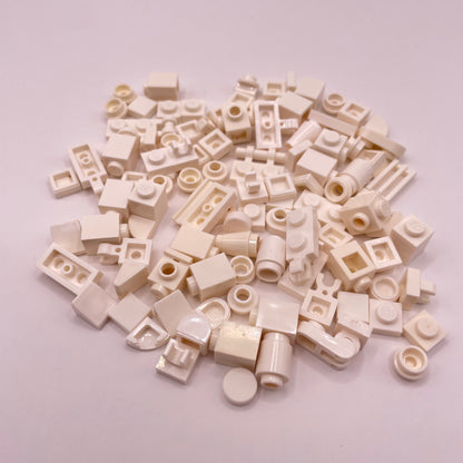 LEGO Greebling, White, 100 Pieces