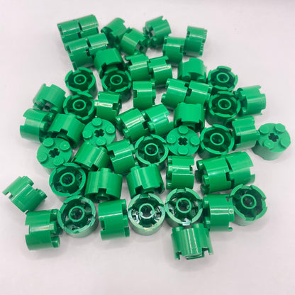 LEGO 2x2 Round Bricks, Green, 50 Pieces
