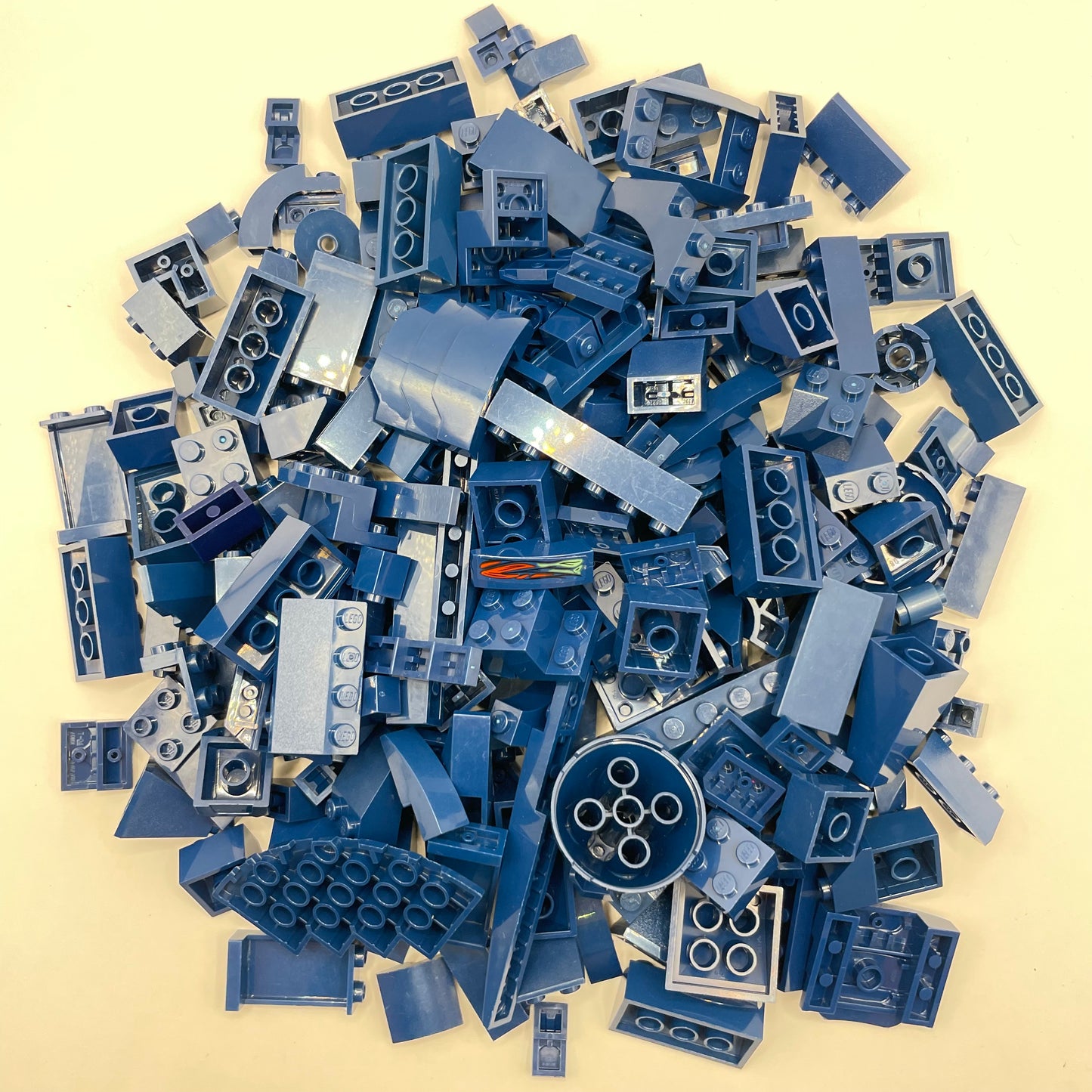LEGO Mixed Bricks, Dark Blue, Approx. 250g