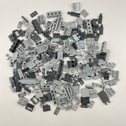 LEGO Mixed Grey, SNOT and Modified Plates, Approx. 120g
