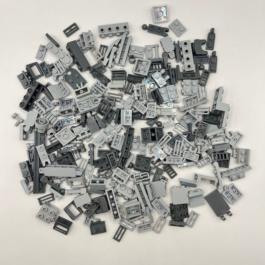 LEGO Mixed Grey, SNOT and Modified Plates, Approx. 120g