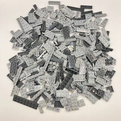 LEGO Mixed Grey, Plates, Approx. 210g