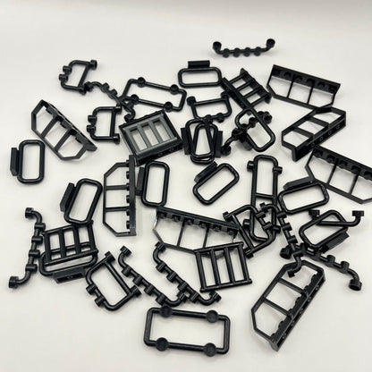 LEGO Black, Railing, Guards, 35 Pieces