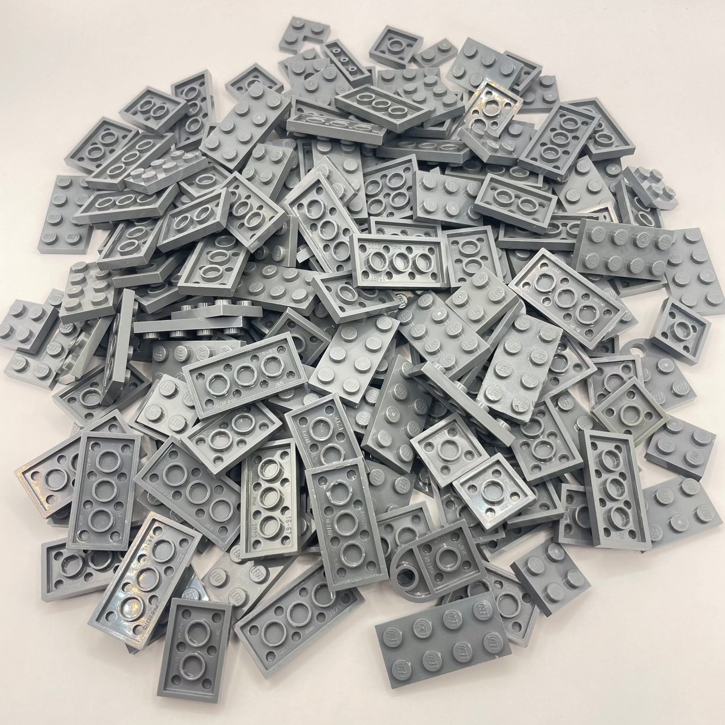 LEGO Plates 2x Wide, Dark Bluish Grey, Approx. 170g