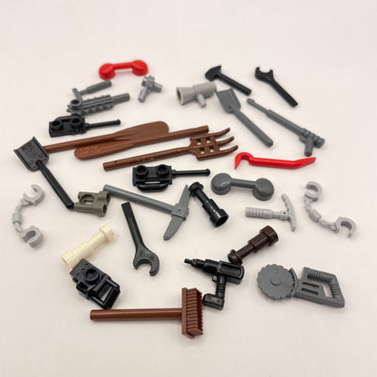 LEGO Mixed Tools, Minifigure Accessories, 26 Pieces