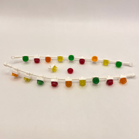 LEGO Christmas Light Cord, Rainbow Colours Plates, 41 Pieces