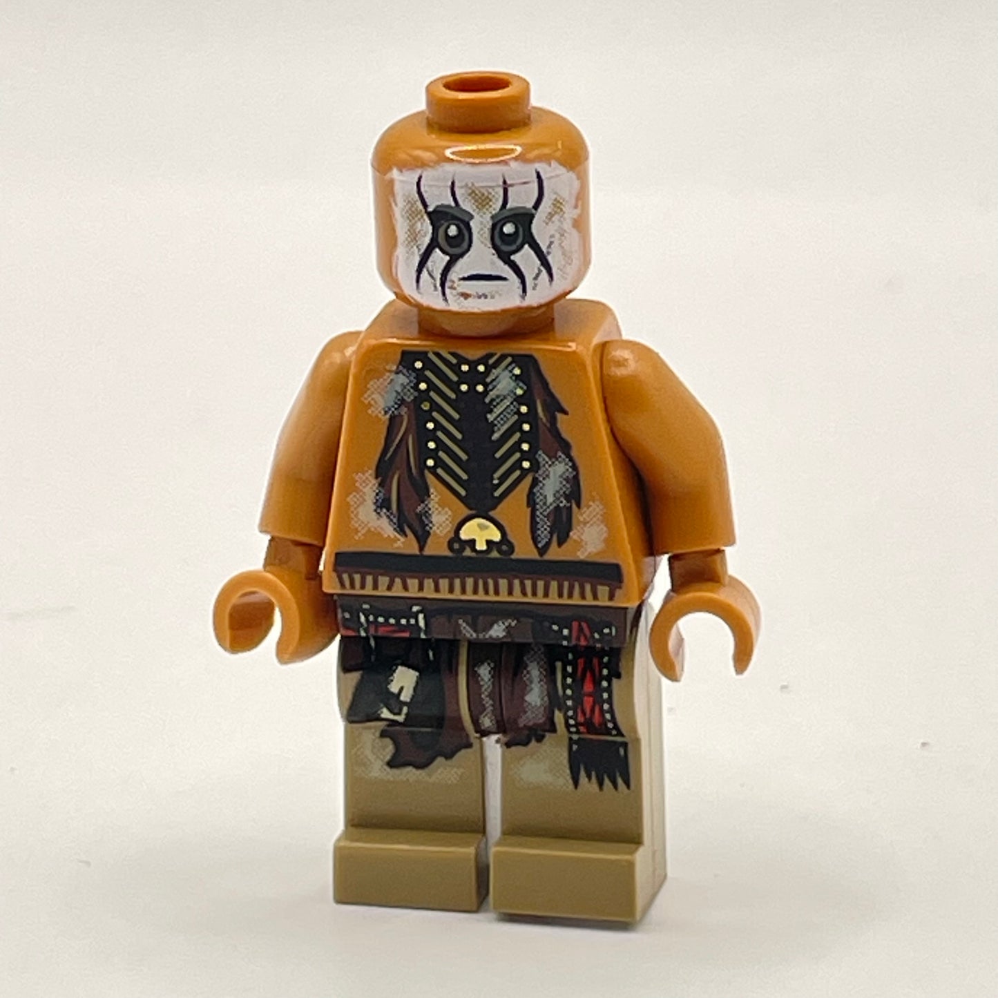 LEGO Tonto Dirty Outfit, The Lone Ranger, Minifigure (tlr012) No Hat
