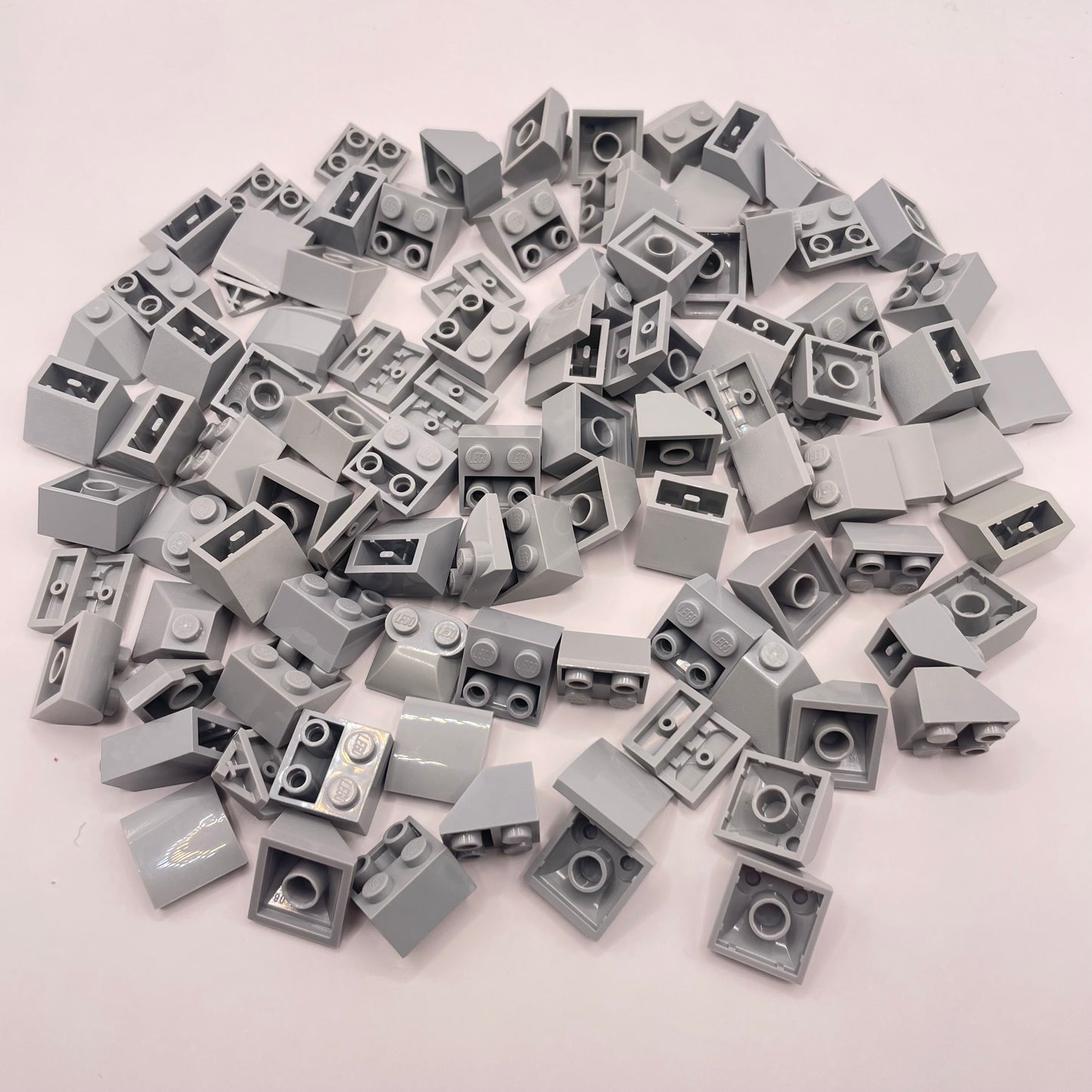 LEGO Slopes 2x2, Light Bluish Grey, Approx. 95g
