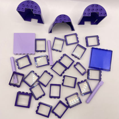 LEGO Doors and Windows, Purple, Building, 30 Pieces
