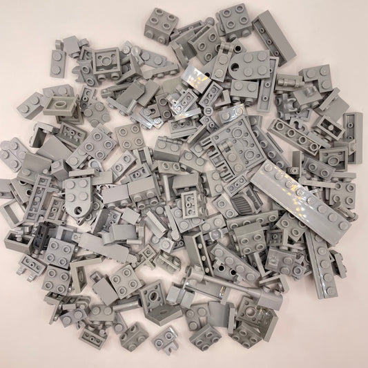 LEGO Mixed SNOT, Light Bluish Grey, Approx. 130g