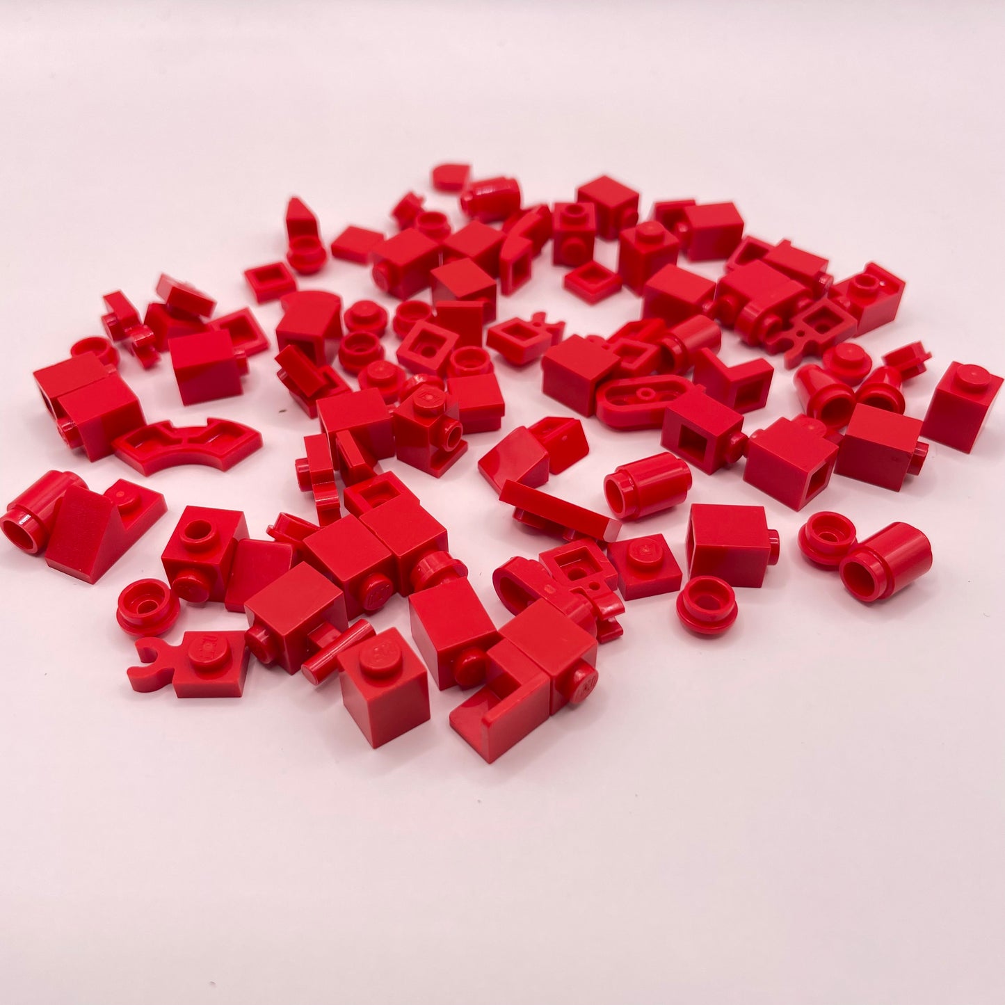 LEGO Greebling, Red, 100 Pieces