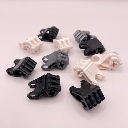 LEGO Bionicle, Fist, Hero Factory, Monochrome, White, Grey, Black, 11 Pieces