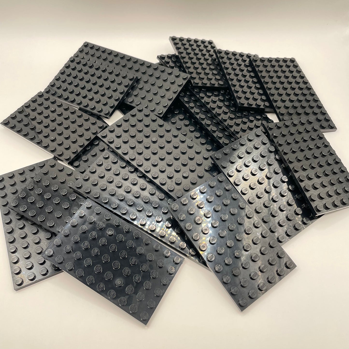 LEGO Medium Plates, 6x Wide, Black, Approx. 180g