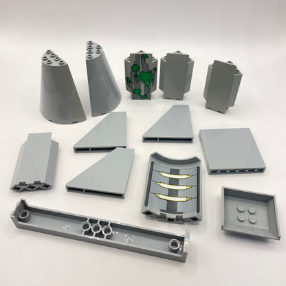 LEGO Mixed Building, Light Grey, Building, 13 Pieces