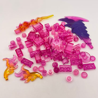 LEGO Transparent Pink, Some Glitter, Approx. 20g