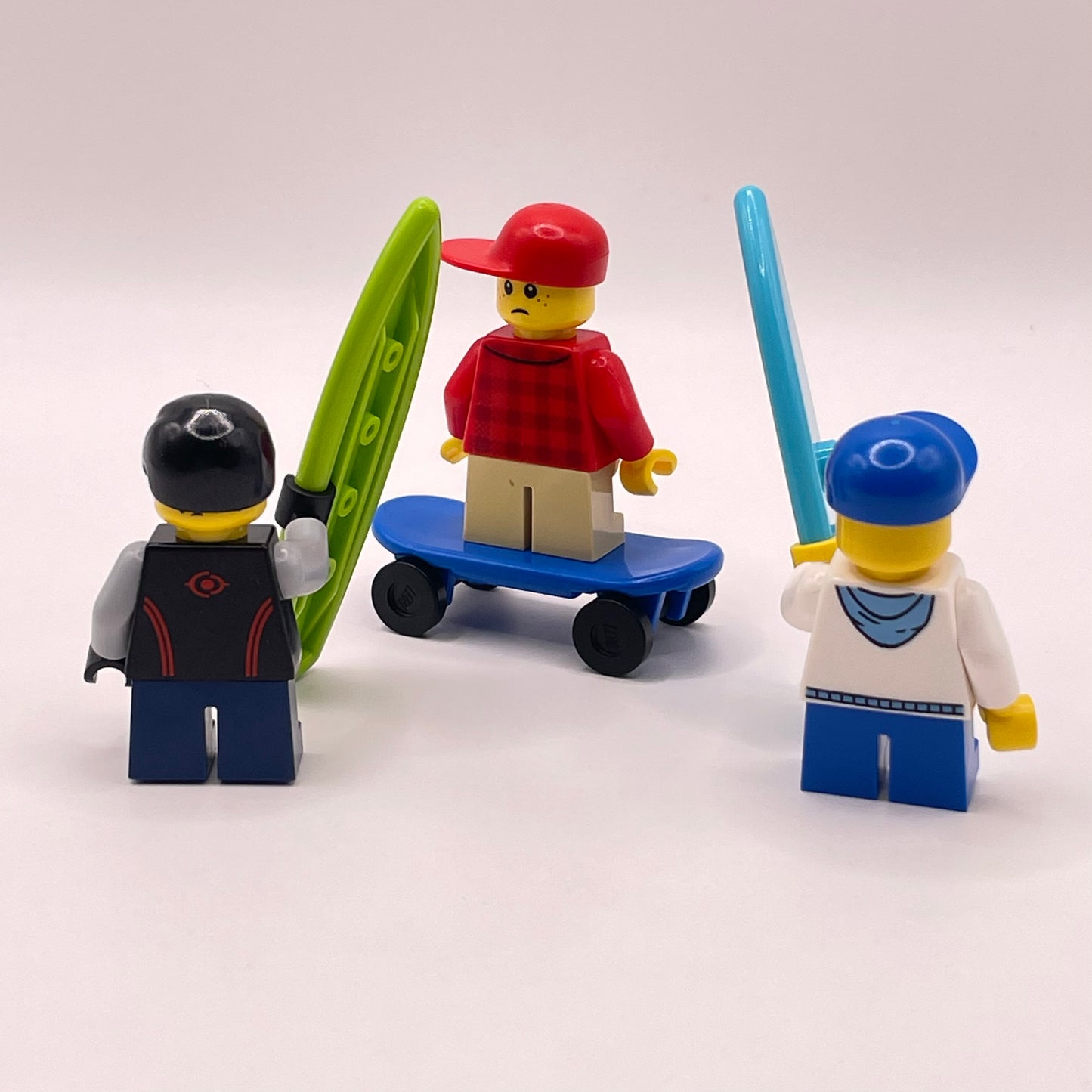 LEGO Skater and Surfer Boys, City, Minifigures (pack of 3)