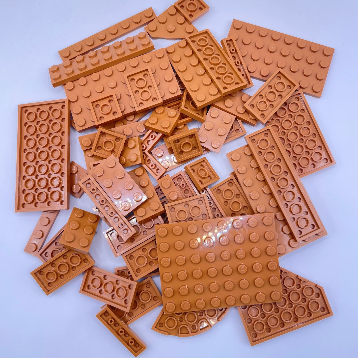 LEGO Medium Plates,  Nougat, Approx. 85g