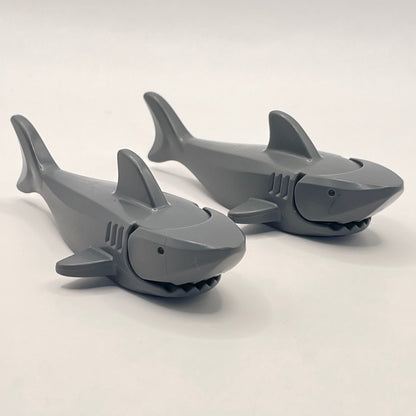LEGO Sharks with Gills, Dark Bluish Grey, 2 Pieces