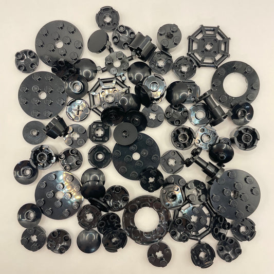 LEGO Round, Black, Approx. 40g
