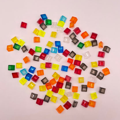 LEGO Cheese Slope, Transparent, Mixed Colours, (100 Pieces)