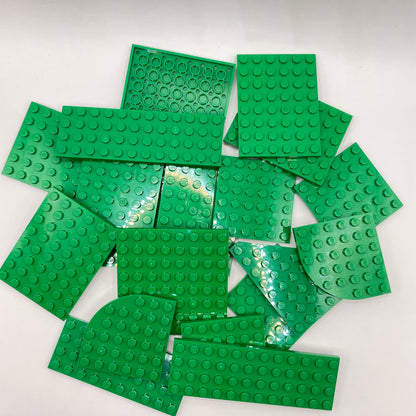 LEGO Large Plates, Green, Approx. 110g