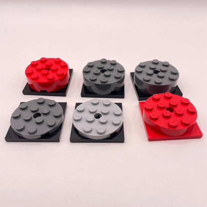 LEGO Mixed Turntables, Mixed Colours, 6 pieces