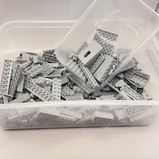 LEGO Random Selection, Light Bluish Grey, Mixed Bricks, Bulk, Approx. 500g