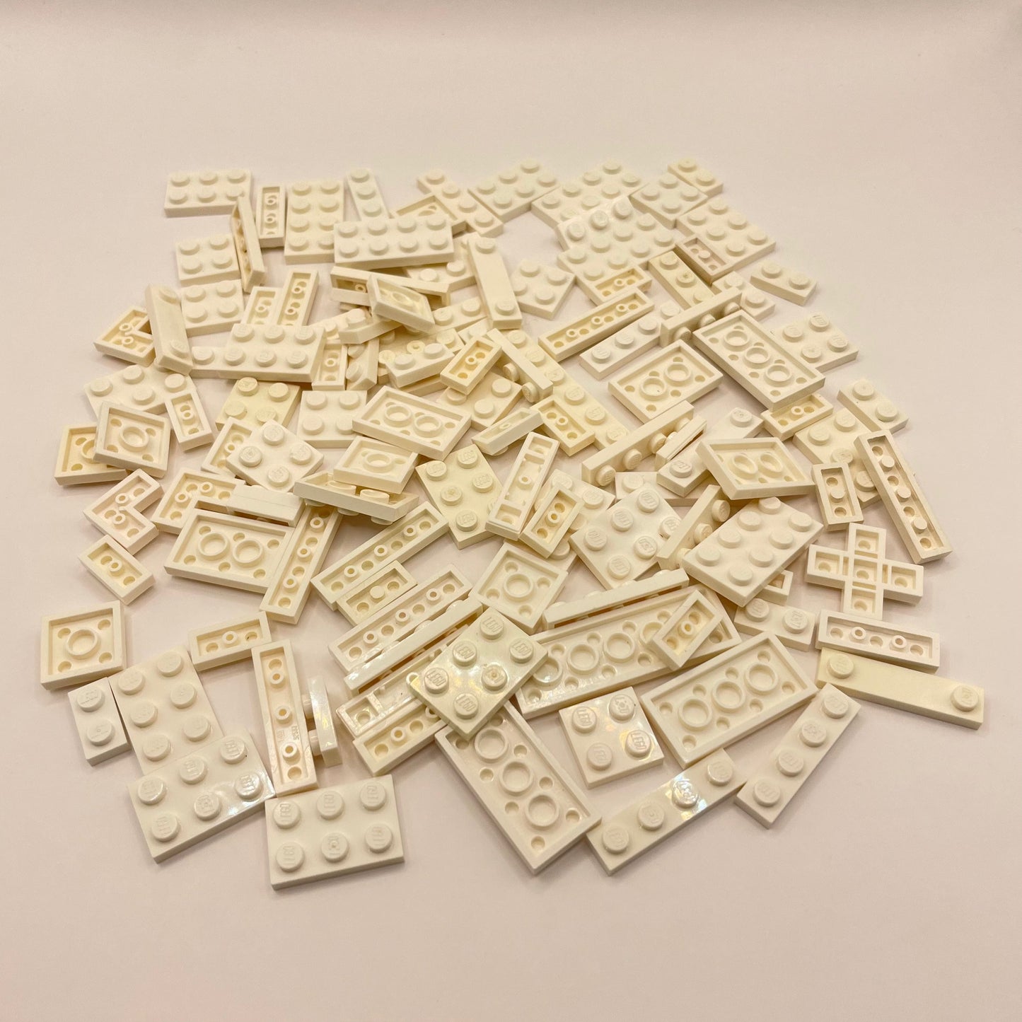 LEGO Plates, White, Approx. 75g