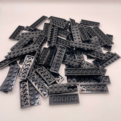 LEGO Medium, 2x Plates, Black, Approx. 125g