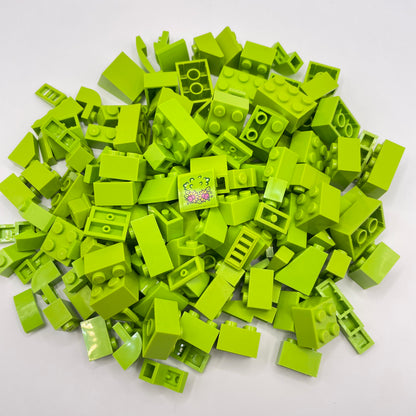 LEGO Bricks and Slopes, Lime, Approx. 130g