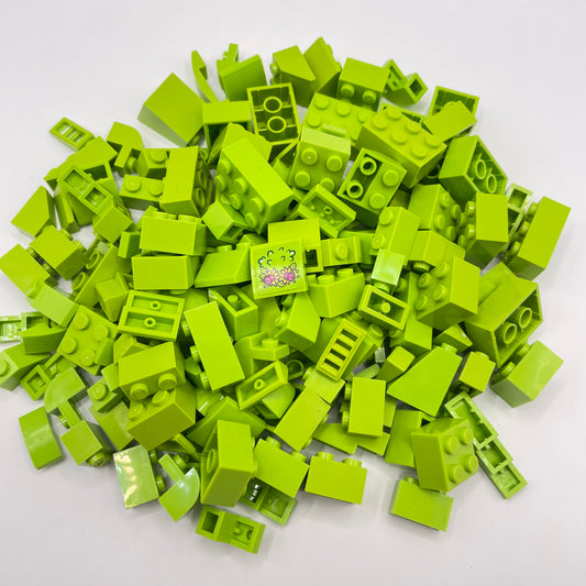 LEGO Bricks and Slopes, Lime, Approx. 130g