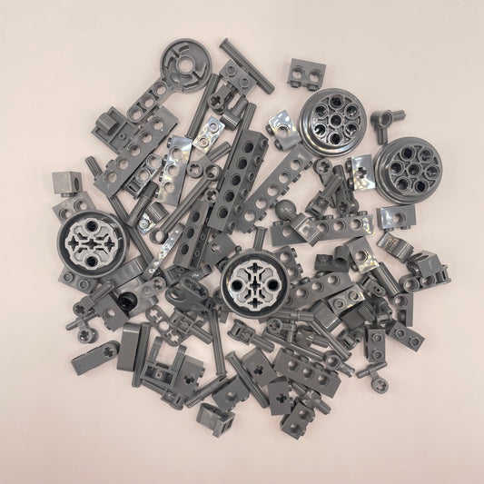 LEGO Technic, Mixed, Dark Bluish Grey, approx. 90g