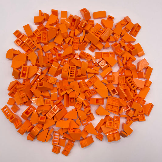 LEGO Small Slopes, Orange, Approx. 85g