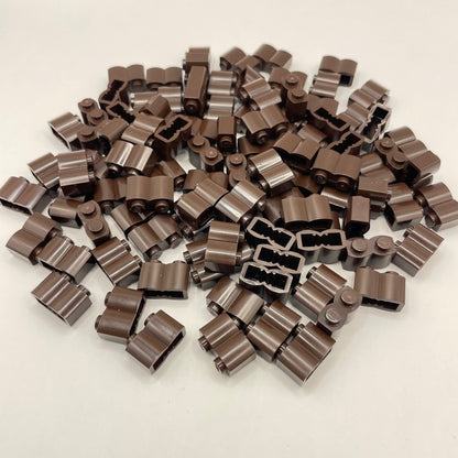 LEGO Dark Brown Log Profile Bricks (100 Pieces)