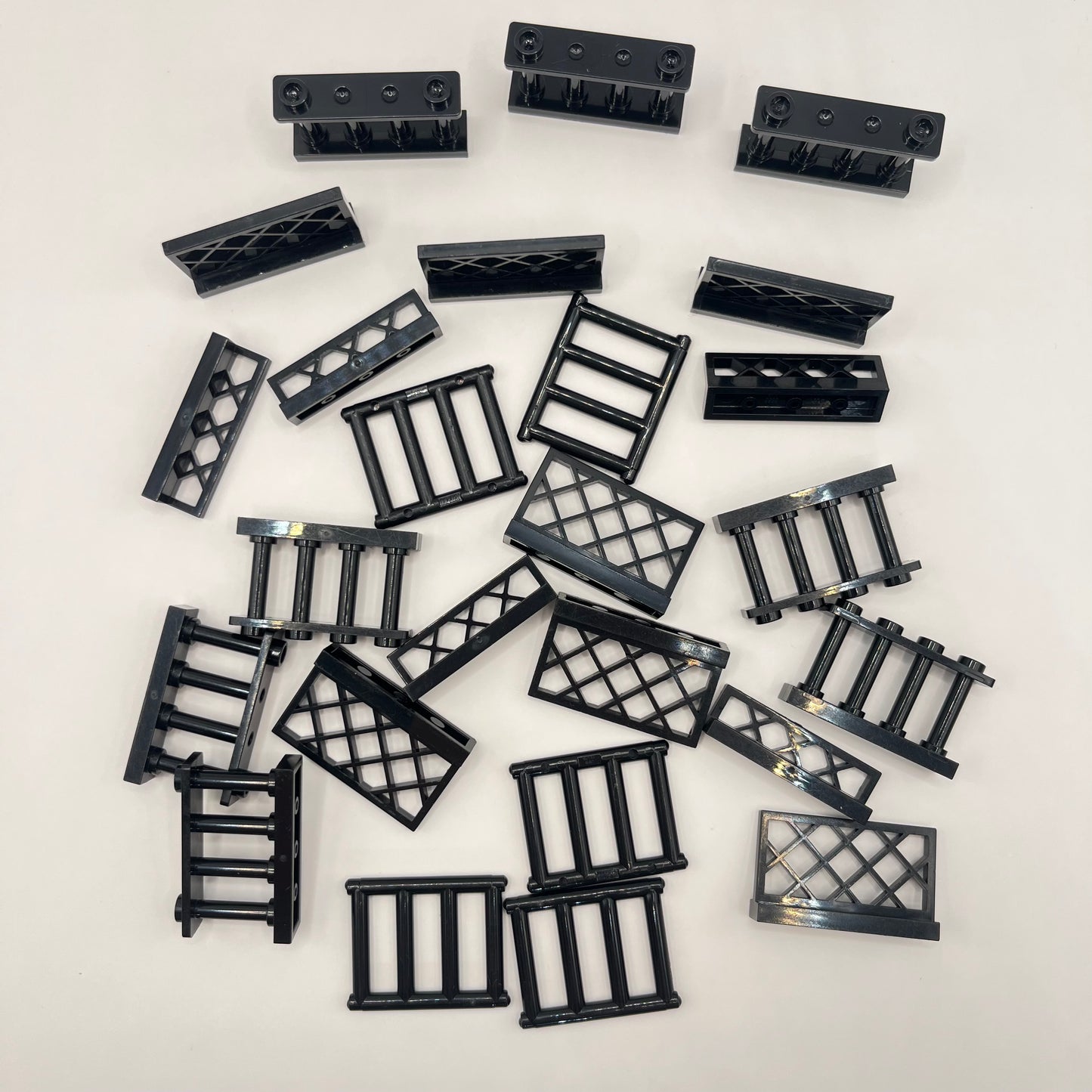 LEGO Mixed Fences, Black, 25 Piece