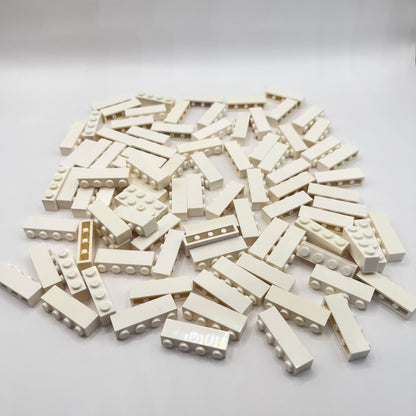 LEGO 1x4, Bricks, White, Approx. 145g