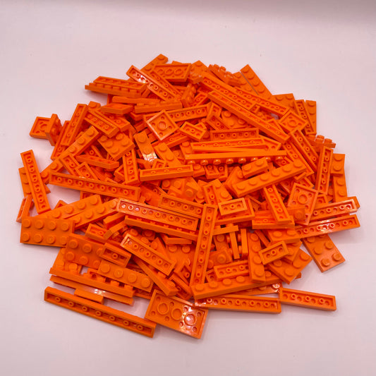 LEGO Plates, Orange, Approx. 165g