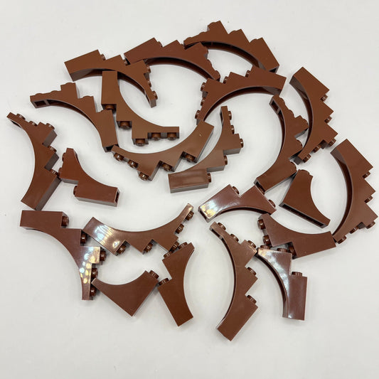LEGO Reddish Brown, Arches, 22 Pieces