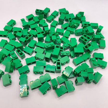 LEGO 1x2 Bricks, Green, Approx. 100g