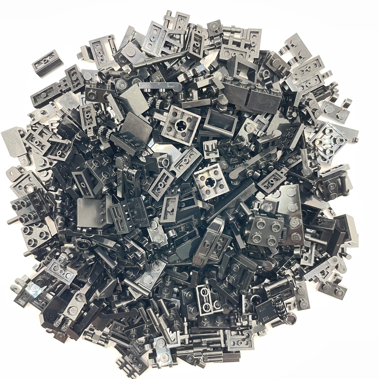 LEGO Black, Clips and Bars, Approx. 200g